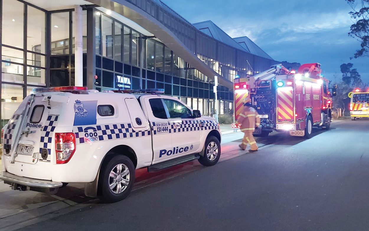 Evacuated: Emergency services helped evacuate Yawa patrons, including children like Carlotta, 12, who were in the middle of swimming lessons, after a toxic gas scare. Pictures: Supplied