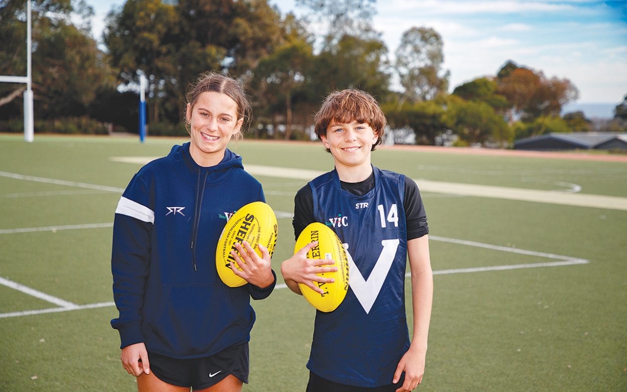 PAGE Holt and Harry Pearce have attracted the attention of state football selectors. Picture: Yanni