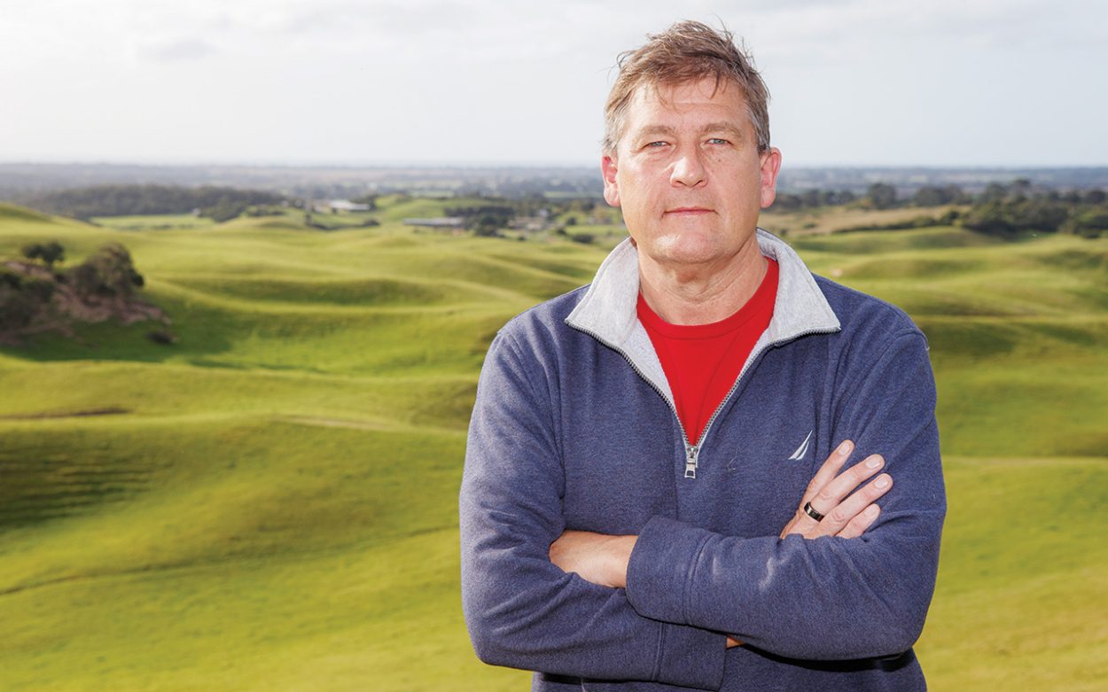 BEEF cattle farmer Simon Stuart is concerned the massive development of an adventure park in Boneo would have environmental and amenity impacts. Picture: Gary Sissons