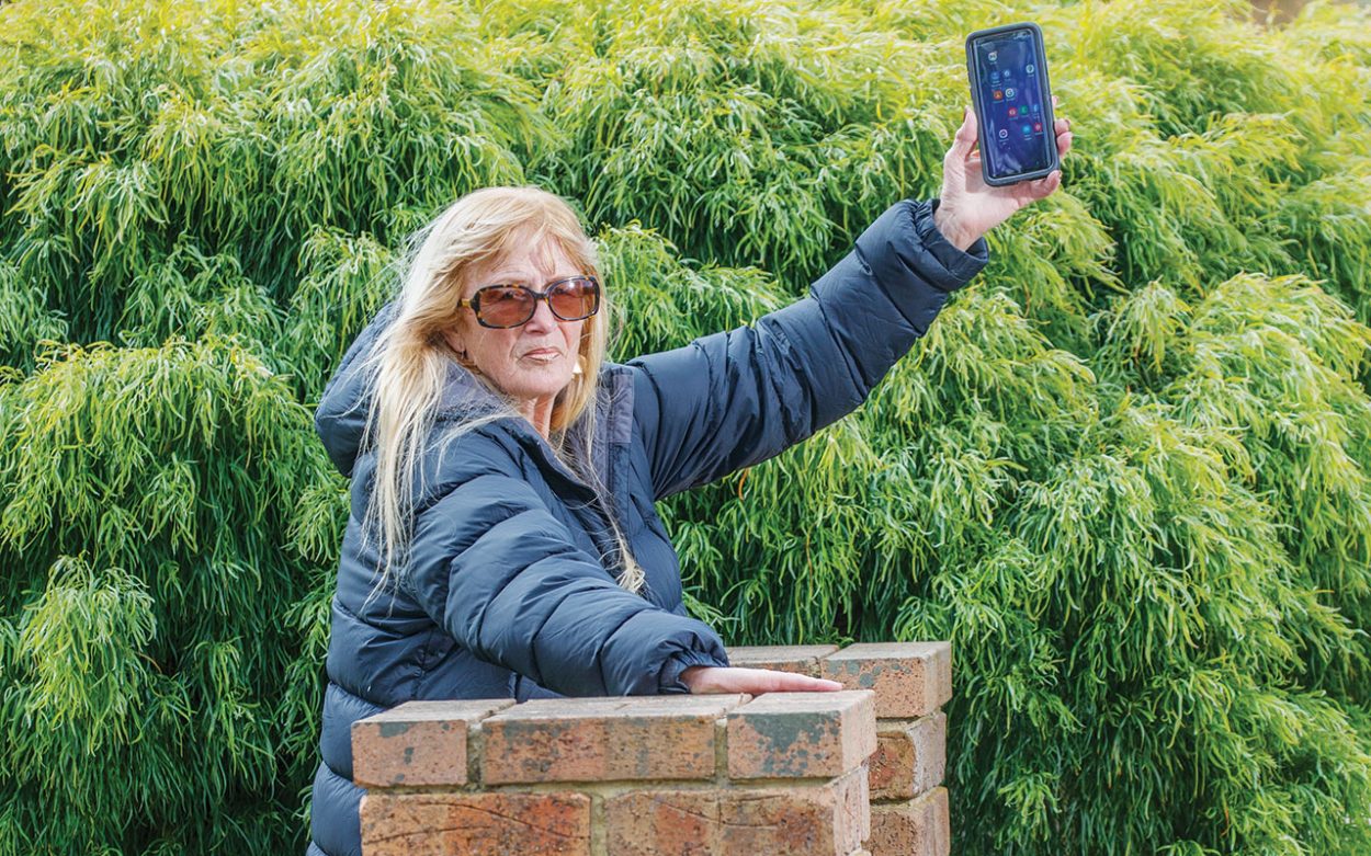 SOMERVILLE resident Robyn Kent is tired of not having mobile phone reception. Picture: Gary Sissons