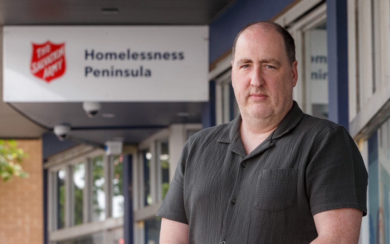 STEPHEN Milliken, the Salvation Army’s regional manager for Victoria East, at the organisation’s Frankston office. Picture: Yanni