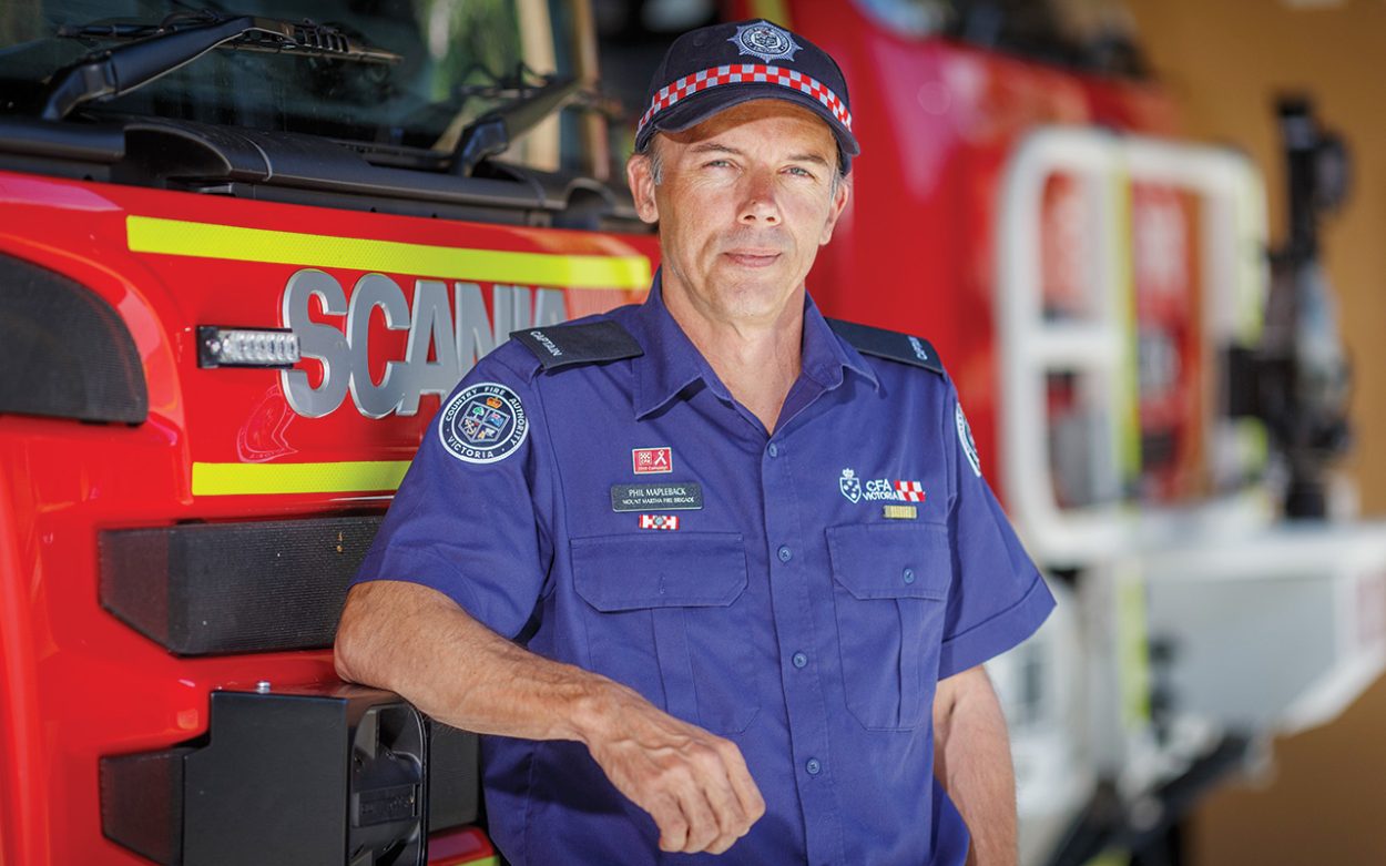 NEW Mt Martha fire brigade captain Phil Mapleback. Picture: Gary Sissons