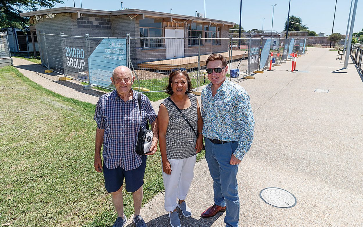 Marna Reserve Pavilion with a round of bocce. Picture: Yanni