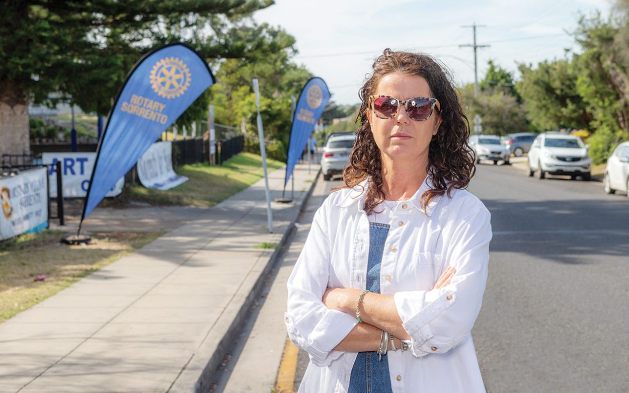 SARI on Kerferd Ave, Sorrento, outside Sorrento Primary School. Picture: Gary Sissons